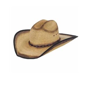 NWT Justin Unisex Trigger Western Straw Cowboy Hat, size 7 3/8